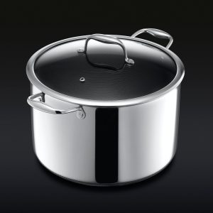 Hexclad Hybrid Stock Pot with Lid, 10-Qt