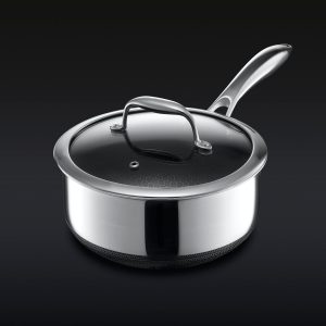 Hexclad Hybrid Saucepan With Lid, 3-Qt